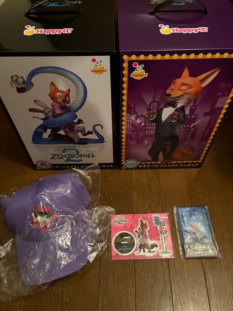ハッピーくじ　ズートピア　A賞ポスターフィギュア　ラスト賞タキシードニック　5点 Happyくじ ズートピア2 A賞 ポスターフィギュア Last賞 タキシード
