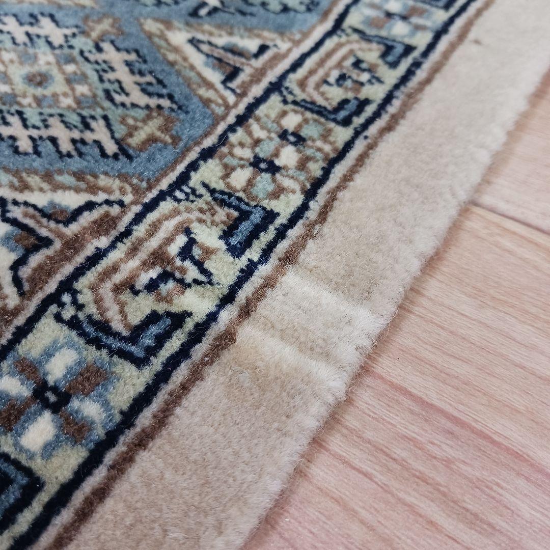 Y3359 パキスタン絨毯 ウール 手織り 大判179×125㎝ - メルカリ