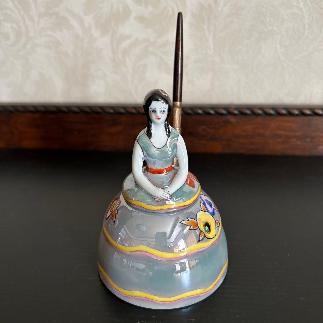 オールドノリタケ　ラスター彩 デコレディ　インク瓶 ノリタケ オールドノリタケ デコレディー アールデコ ソルト＆ペッパー