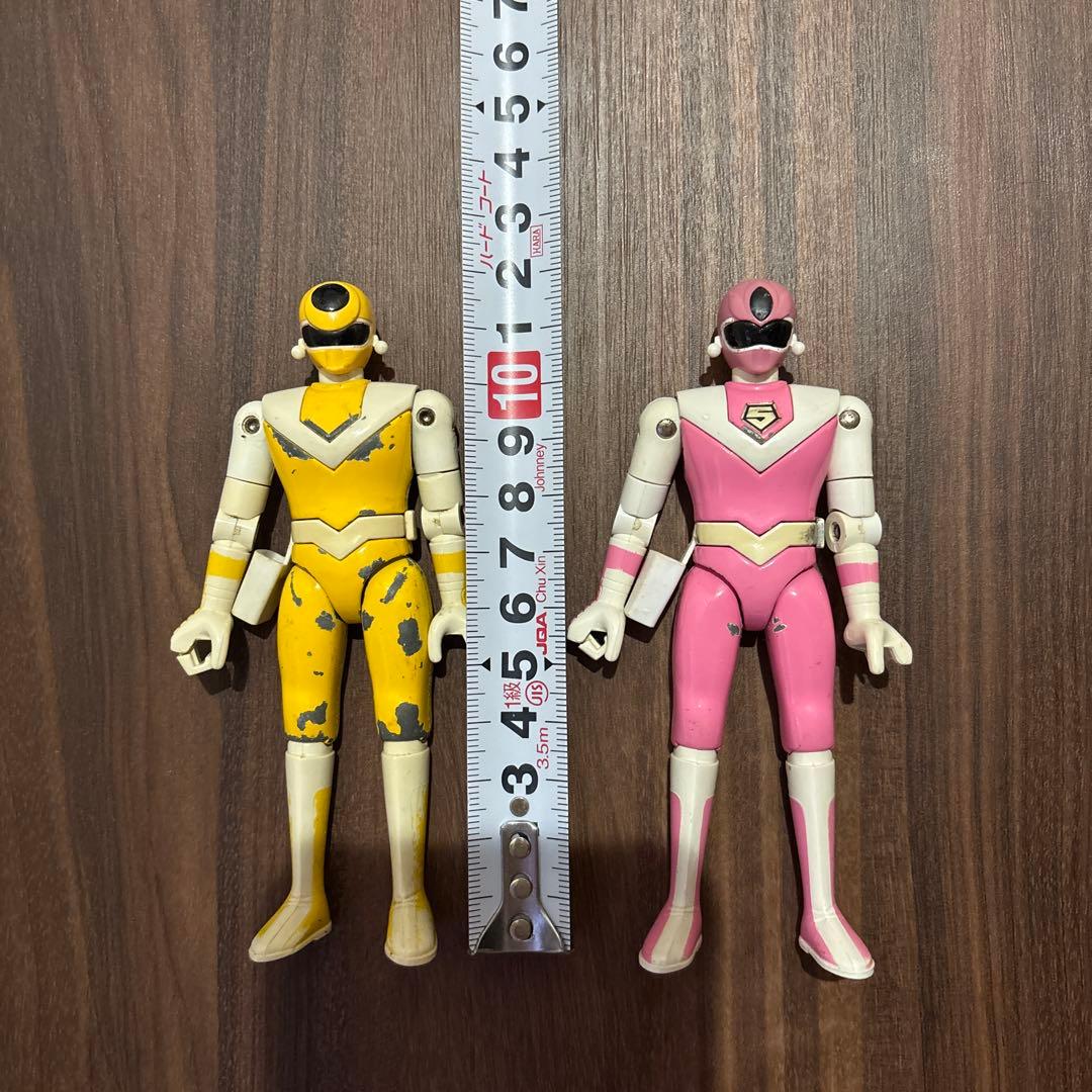 当時物 絶版 光戦隊マスクマン 超合金 イエロー ピンク 1987年／昭和