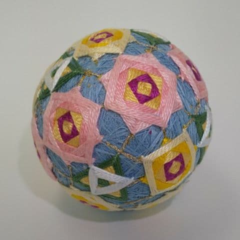 ハンドメイドてまり 手鞠 手毬 №12薔薇 - メルカリ