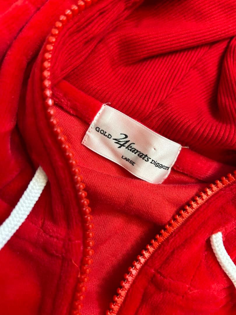EXILE 24karats ジャージ 赤 セットアップ ベロア Lサイズ - メルカリ