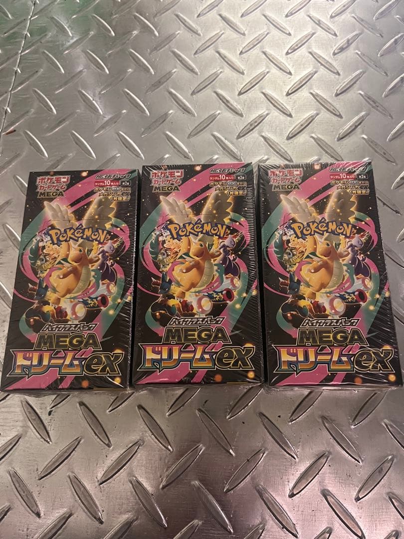ポケカ メガドリーム 3box 新品未開封シュリンク付き - メルカリ
