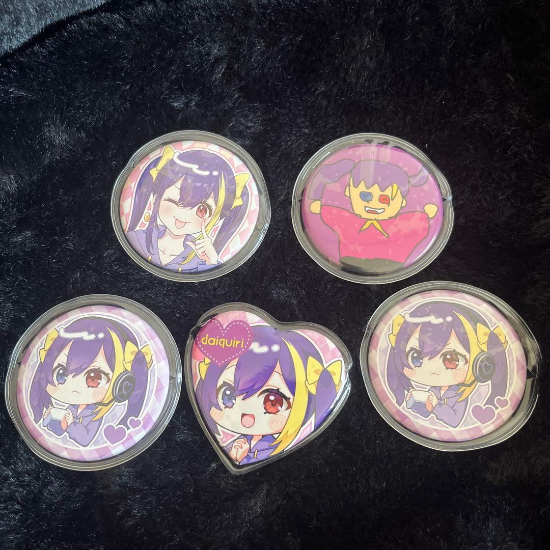 だいきりさんSTPR加入前グッズ ウェブポン限定きりこちゃん缶バッジ5個