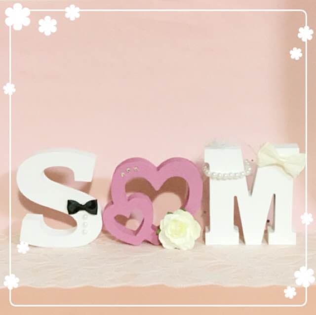 こまり様確認用♡ウエディングバージョン・イニシャルオブジェ お得なセット価格】結婚式 玄関のお飾り オリジナルオブジェ