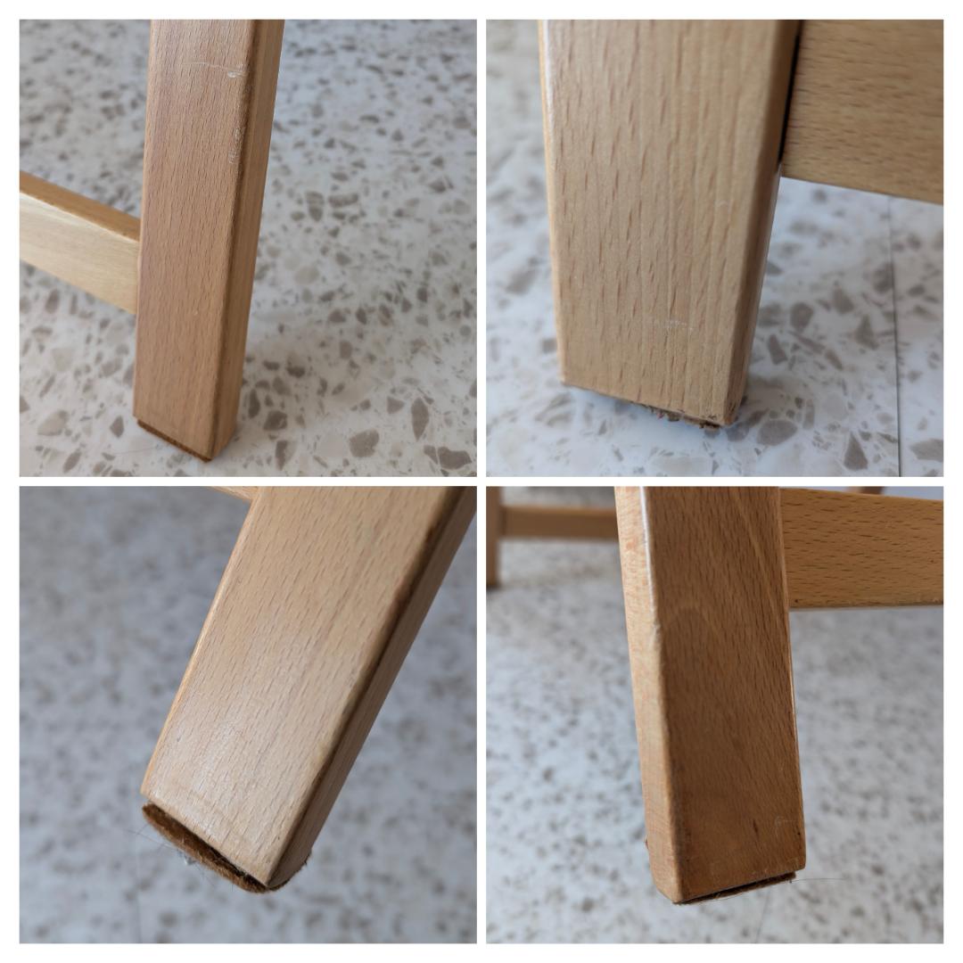 90s ビンテージ 無印 イタリア製 ブナ材 折りたたみチェア 2脚セット