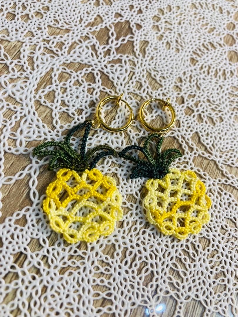 パイナップルのハワイアンアクセサリー ハワイアンジュエリー ネックレス シルバー パイナップル 透かし