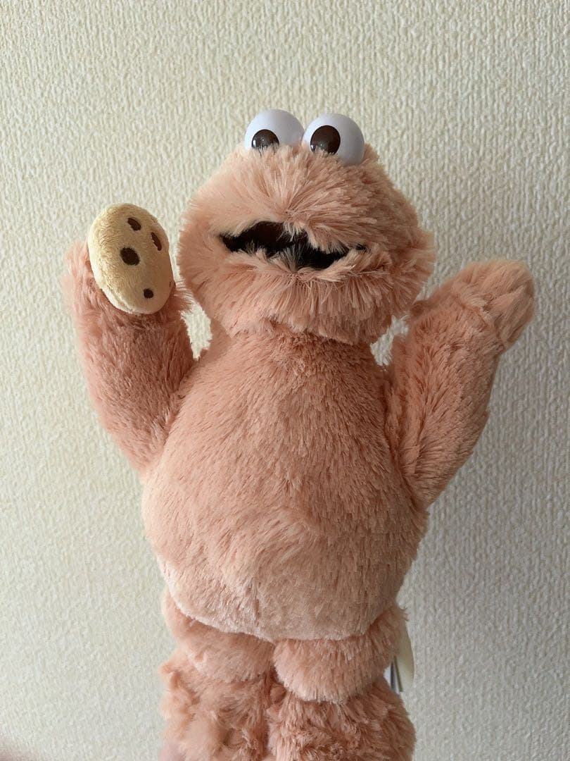 セサミストリートマーケット ぬいぐるみ ベージュ クッキーモンスター
