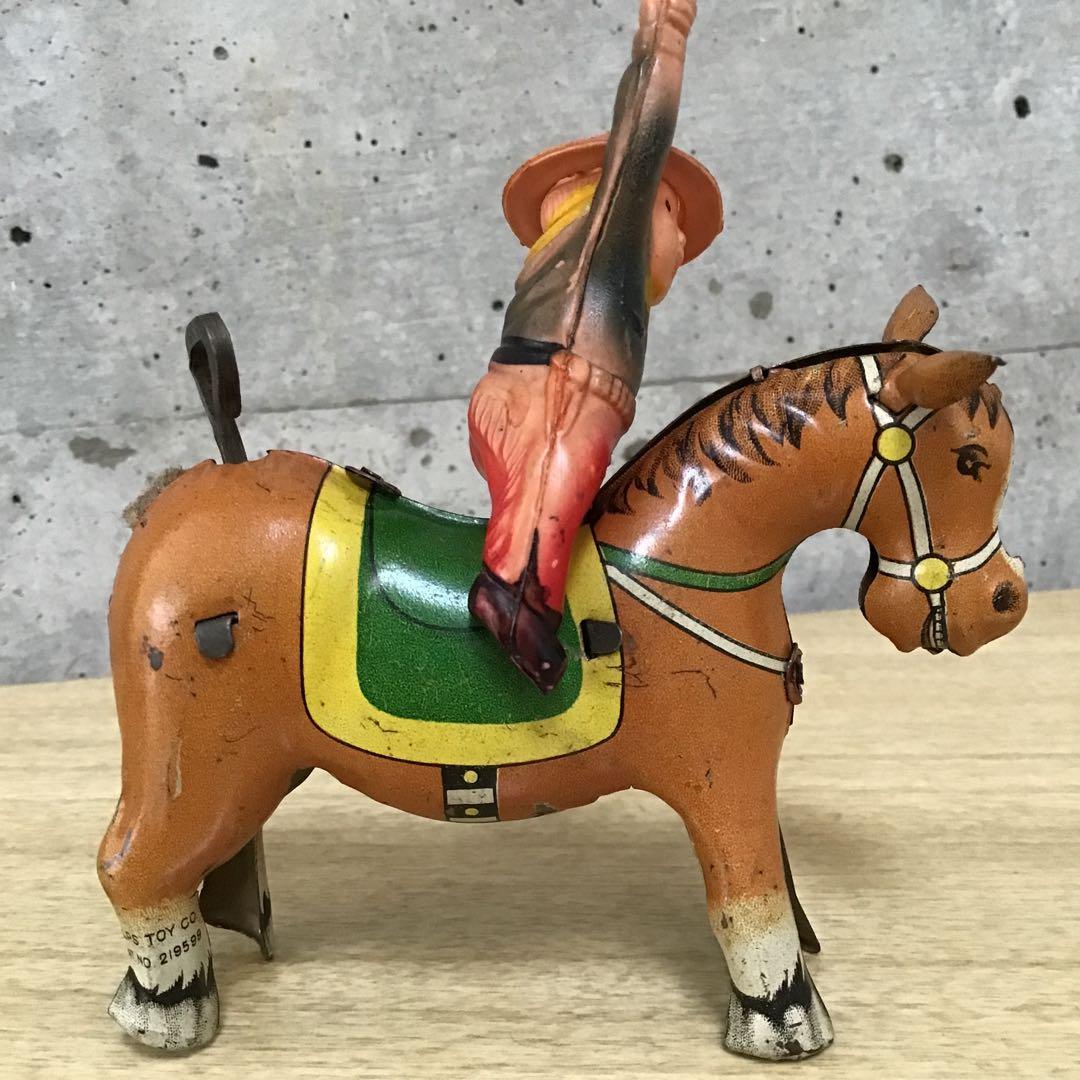ブリキのおもちゃ 50年代 馬とカウボーイ ALPS 日本製 - メルカリ