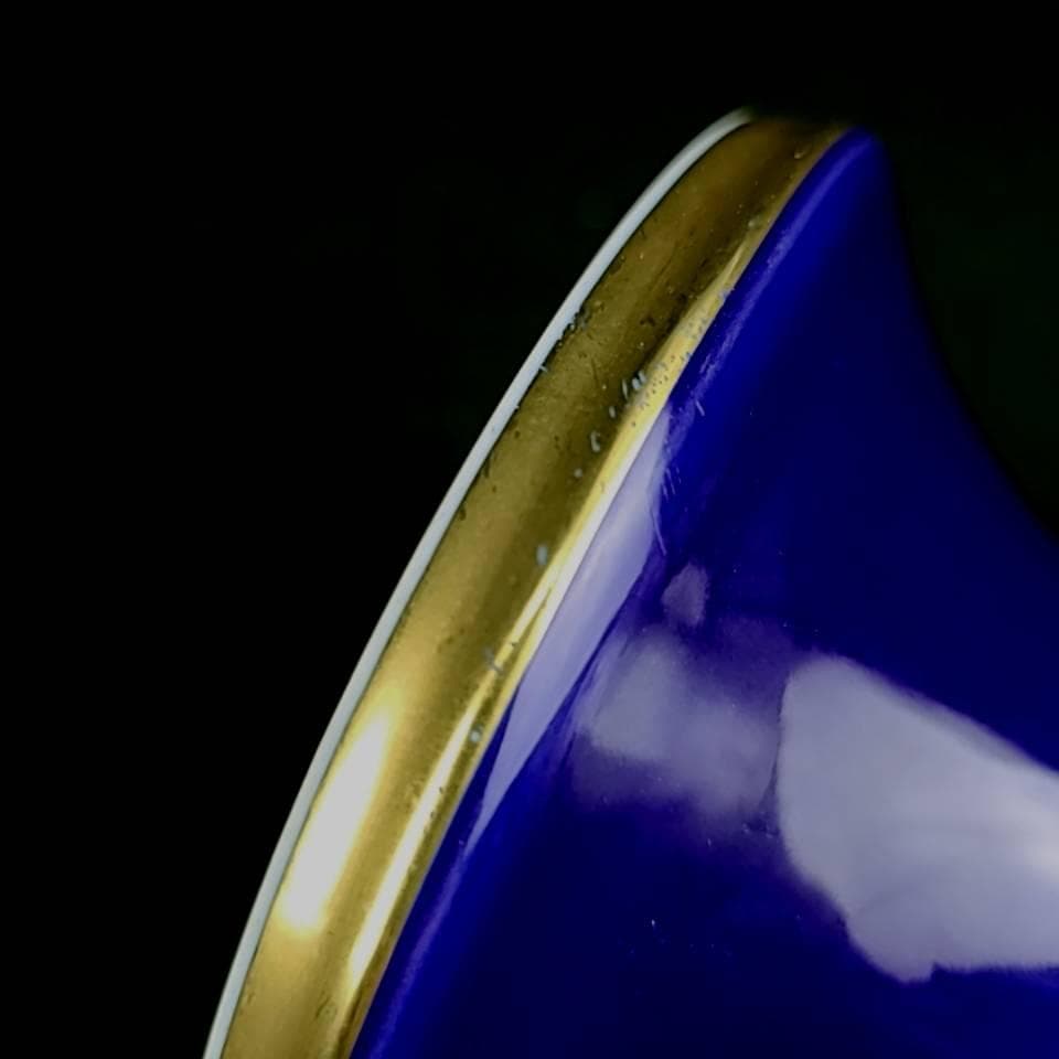 良品＊深川製磁 ブルーチャイナ 花瓶 フラワーベース 高さ23cm - メルカリ