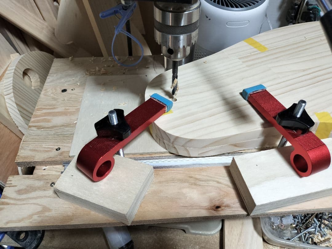 ♪手作り 三味線用スタンド木製 5丁並び 細棹 津軽 三線 教室にも♪の