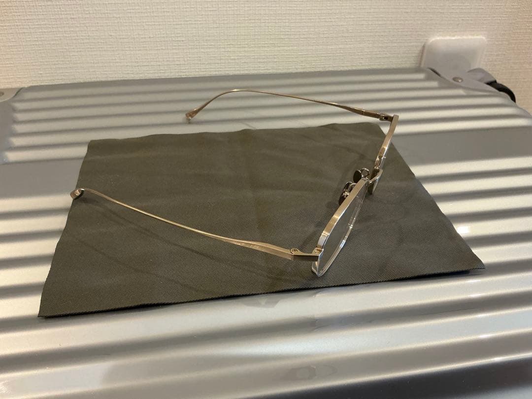 極上美品 金子眼鏡KM-93 メガネ BWG フルチタン