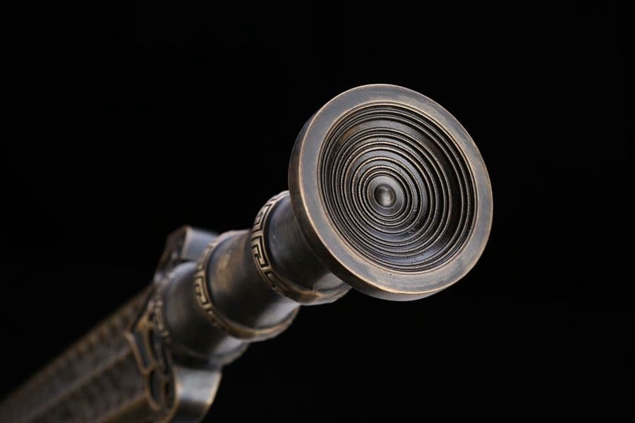 越王勾践剣-黄銅 古兵器 武具 刀装具 日本刀 模造刀 居合刀 | Shop at