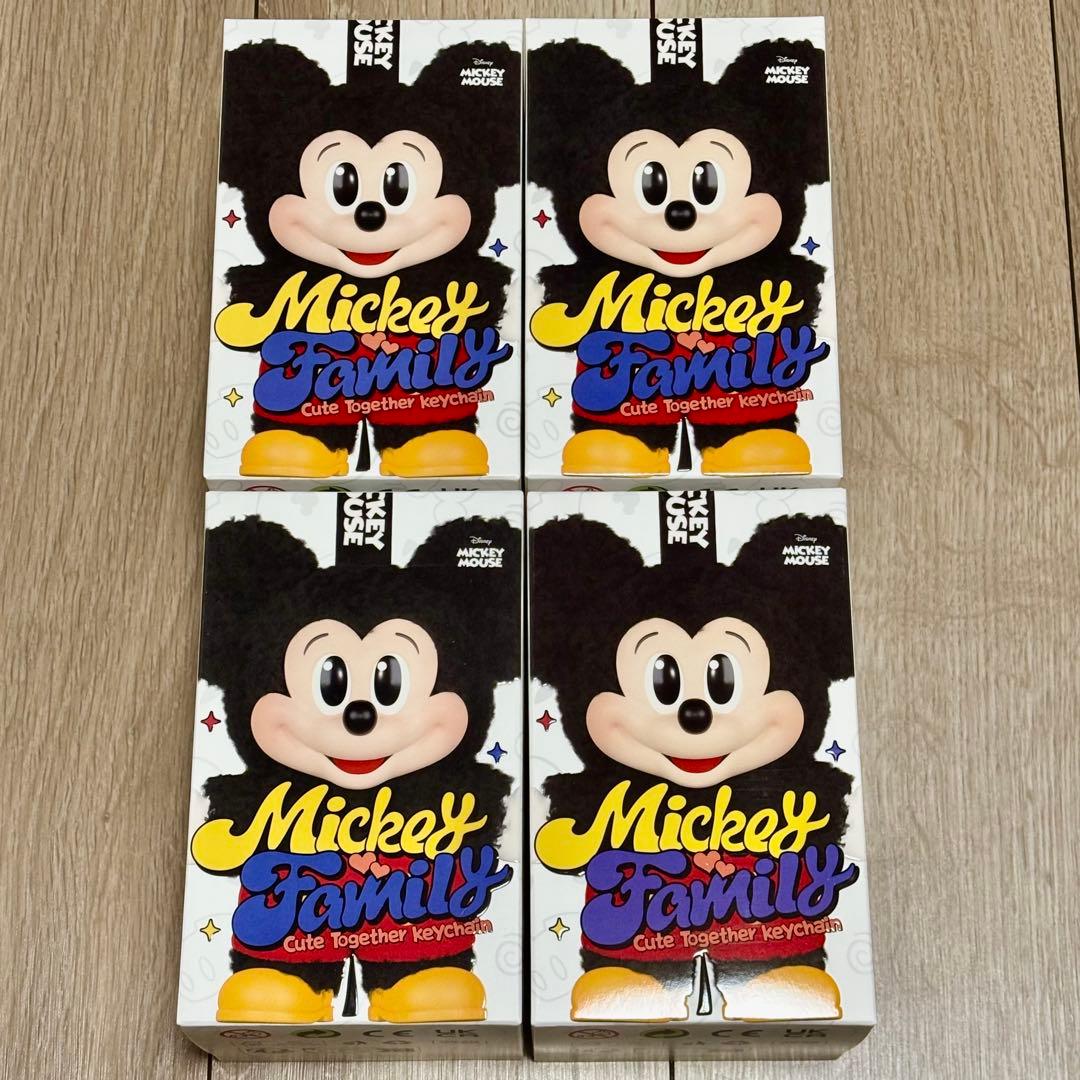 DISNEY ミッキーファミリー キュート トゥギャザー シリーズ 4個