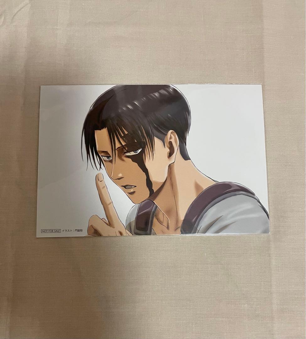 進撃の巨人 リヴァイ WIT STUDIO 特典 ポストカード 進撃の巨人 Key:prime マットイラストカードセット【リヴァイ】 – IG