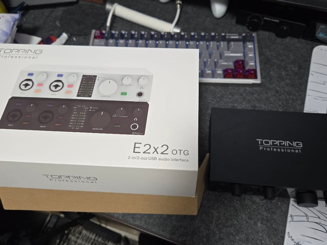 DTM・DAW topping e2x2 otg TOPPING E2X2 OTG USB Audio Interface