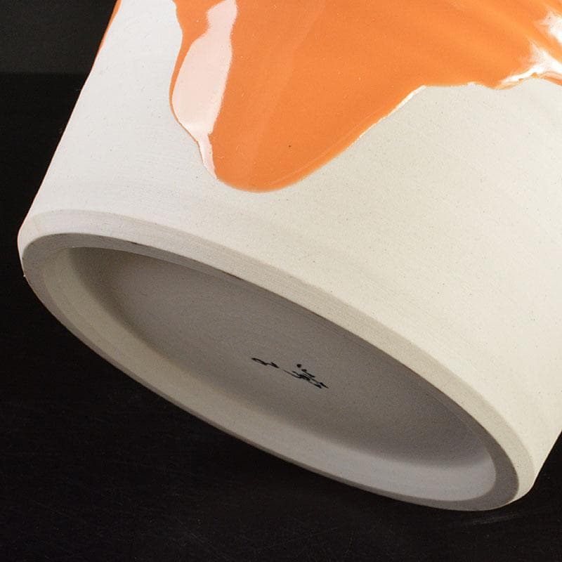 九谷焼 徳田順子(四代八十吉)作 水指 花器 共箱 C 6742C - メルカリ