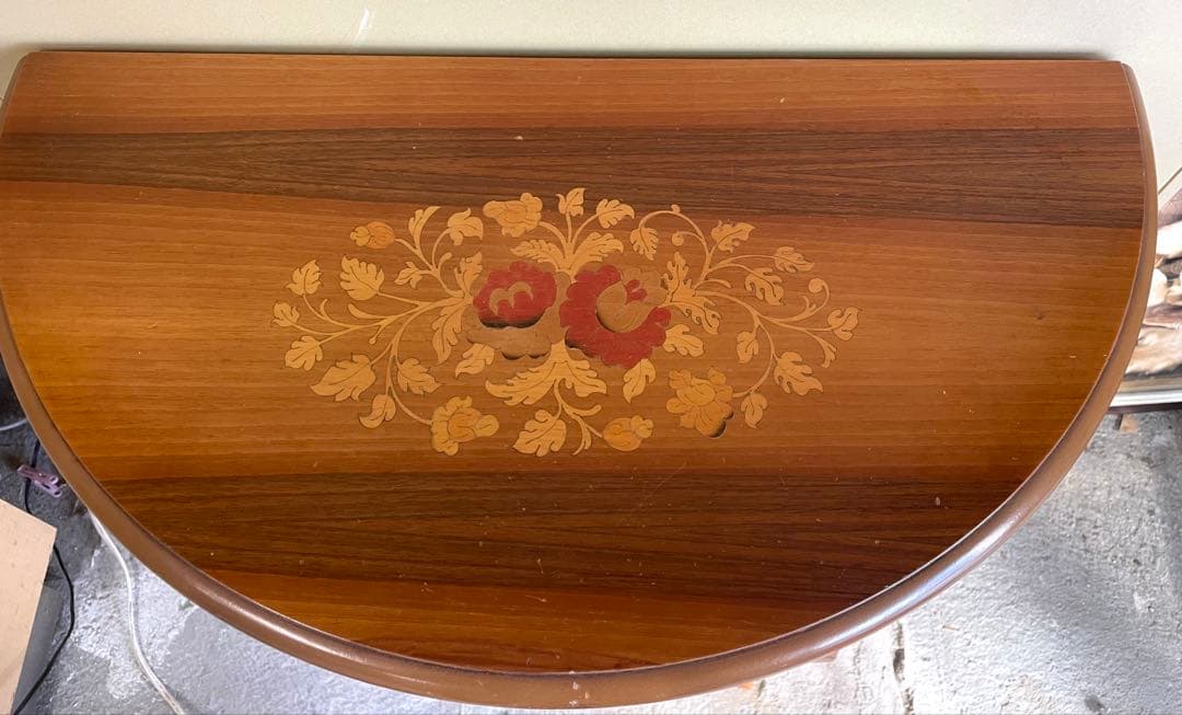 象嵌 コンソールチェスト サイドチェスト 電話台 猫脚 イタリア - メルカリ