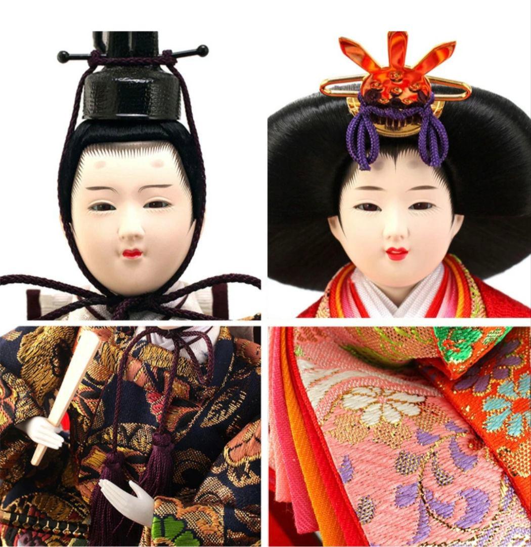 久月 よろこび雛 雛人形 お雛様 おひな様 ガラスケース 間口48cm