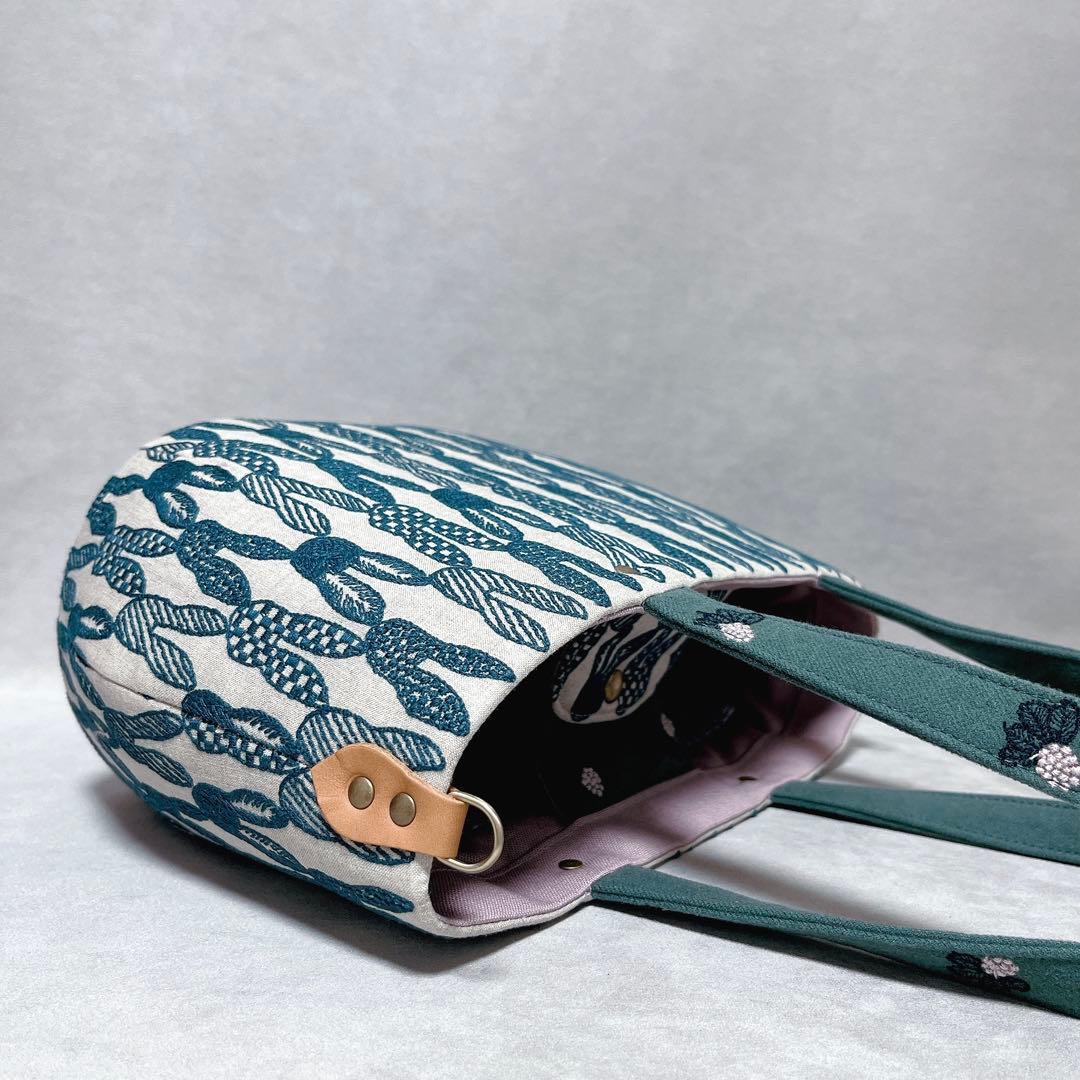 ハンドメイド ミナペルホネン オーバルトート⑅︎◡̈︎* 〜まるみtype