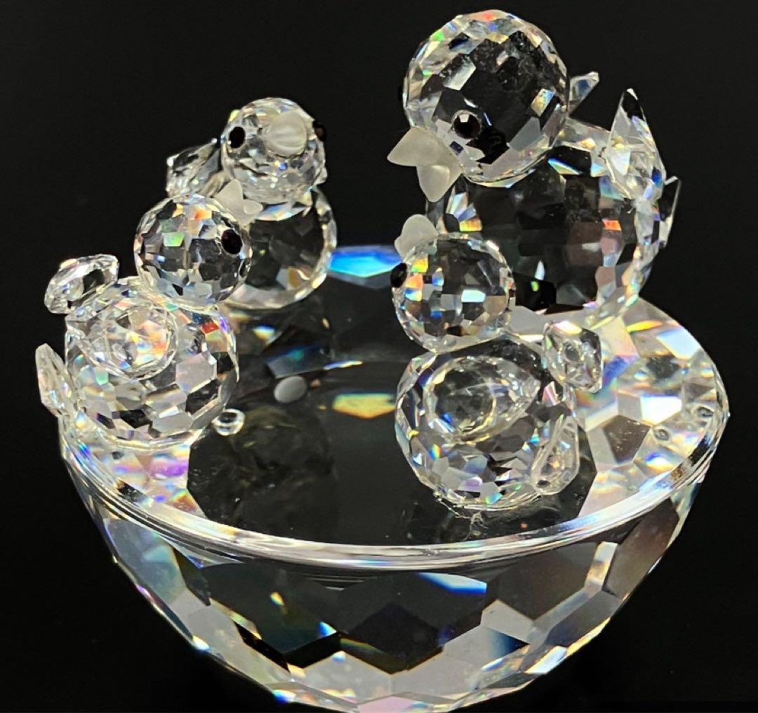 SWAROVSKI スワロフスキー鳥の巣親子置物オブジェ箱付きD-5557 スワロフスキー Swarovski 置物 鳥 オオハシ 5493725 - スワロフスキー