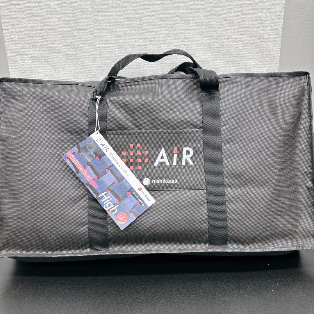 【新品未使用】西川エアー4Ｄピロー　AiR4D High 3329 エアー4DX] ピロー （低め）62×38×11cm レッド（低め） 側地