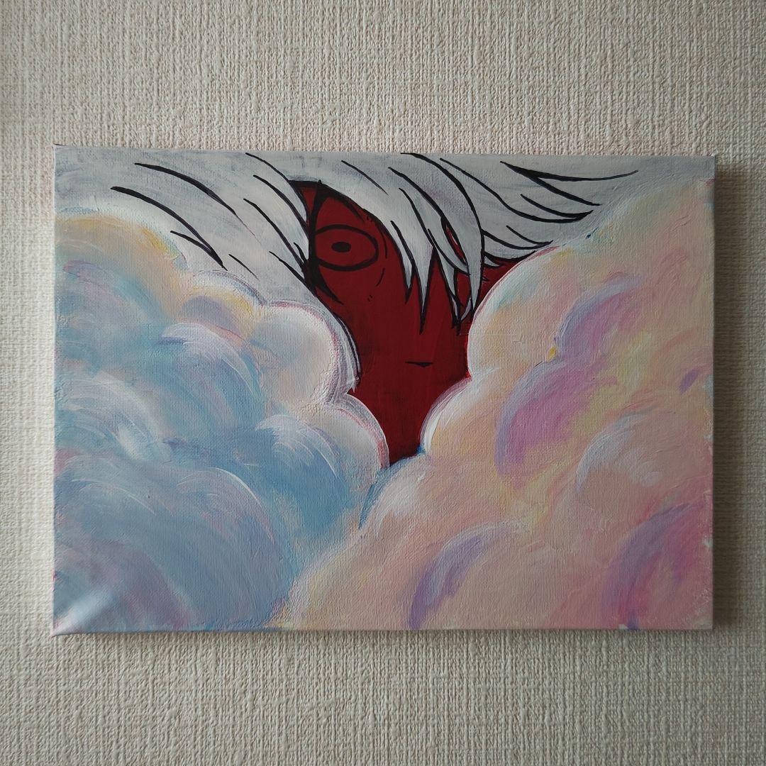 キャンバス アクリル画 流動 サイズ: F0(180×140mm) 素材: アクリル絵具/アクリルガッシュ