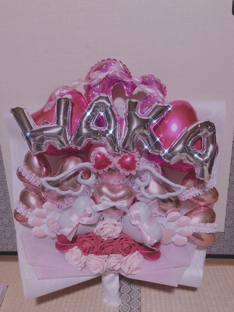 バルーンブーケ　花束　推し　卒業　送別　生誕祭　バルーンギフト バルーン ブーケ 推し活 生誕祭 卒業式 アートフラワー プロフィール