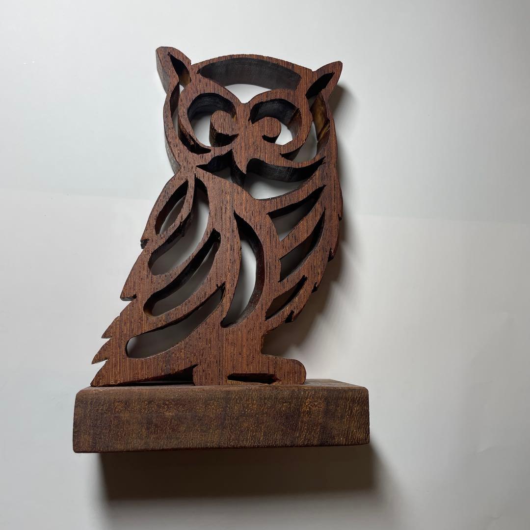 木製フクロウ Amazon | Zaer Ltd.大型ロッキングアニマルズフラッピングウィング