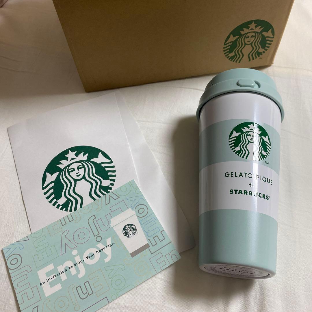 スタバ　ジェラピケ　ステンレスボトル スターバックス（Starbucks Coffee） gelato pique リッドカバーベア
