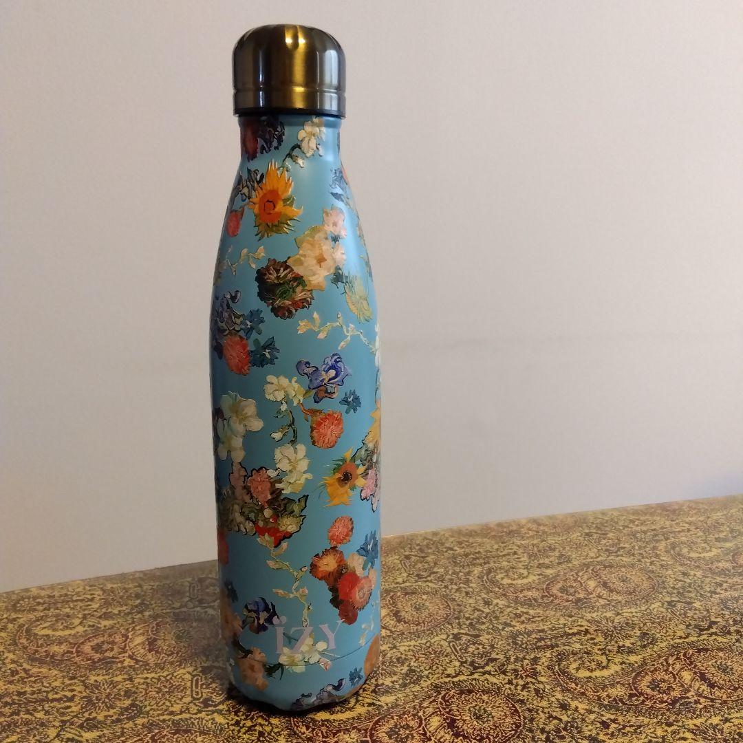 ゴッホ美術館 オフィシャルグッズ ゴッホ作品花柄水筒 500ml 収納