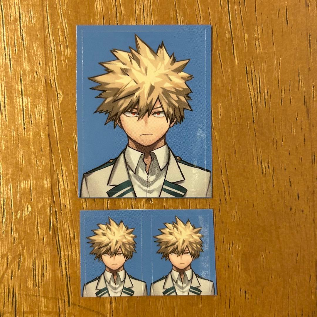 ヒロアカ 最強ジャンプ 証明写真風ステッカー 爆豪勝己 - メルカリ