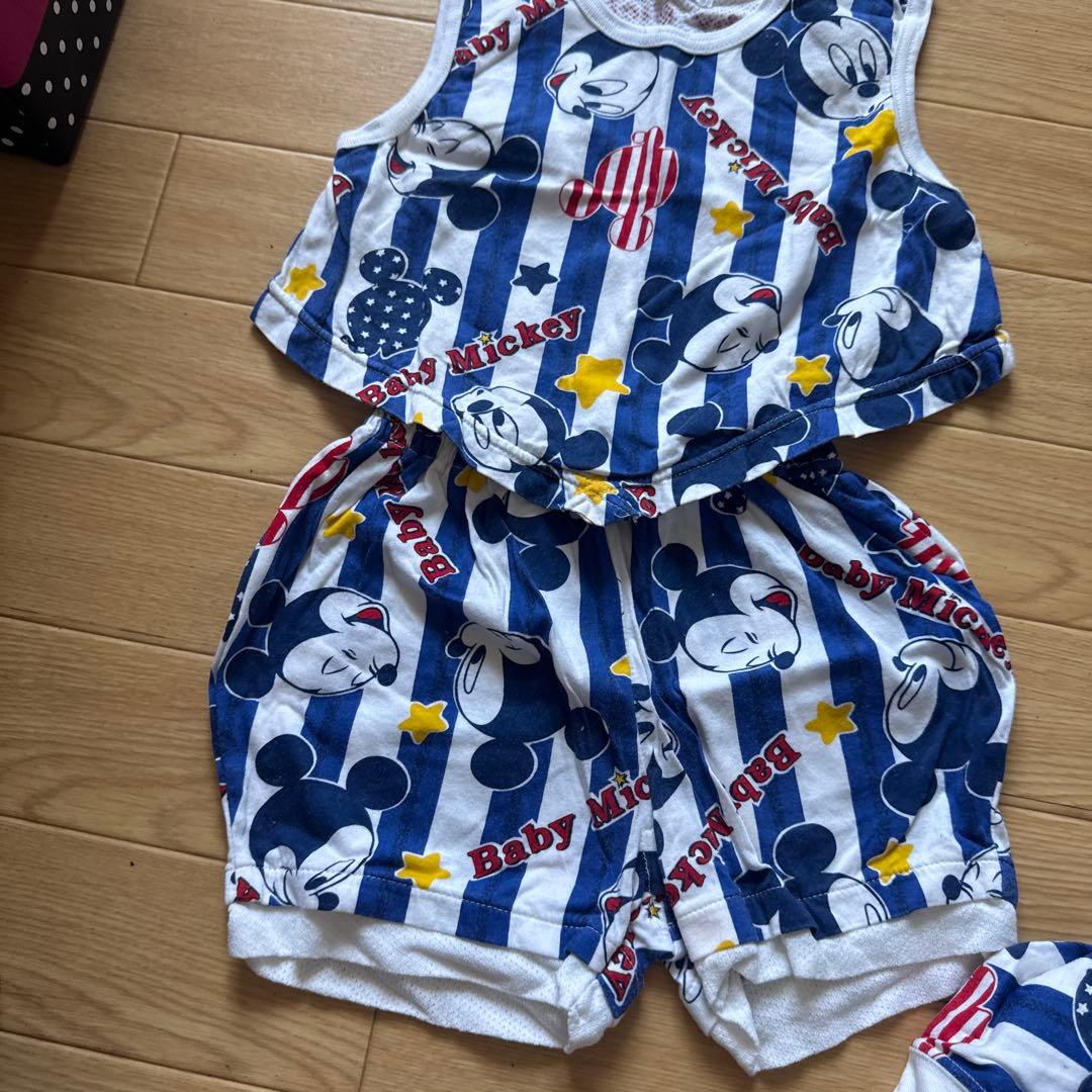 ミッキーマウス 親子コーデ ビンテージ ミッキーマウス 親子コーデ