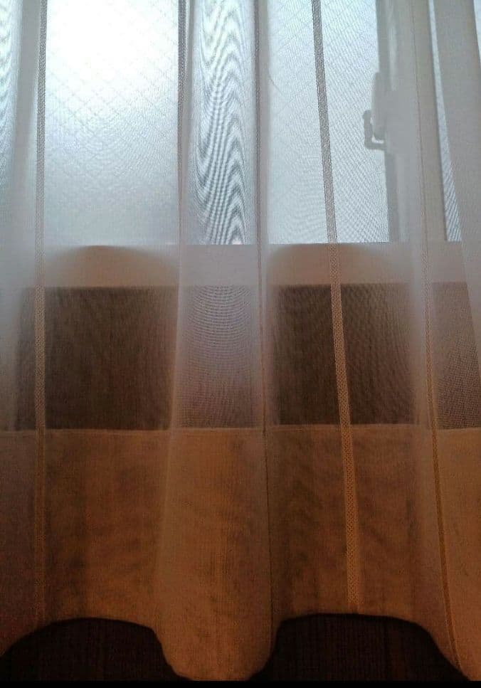 カーテン 丈208cm×幅187cm 2倍ひだ レース タッセル付 ベージュ