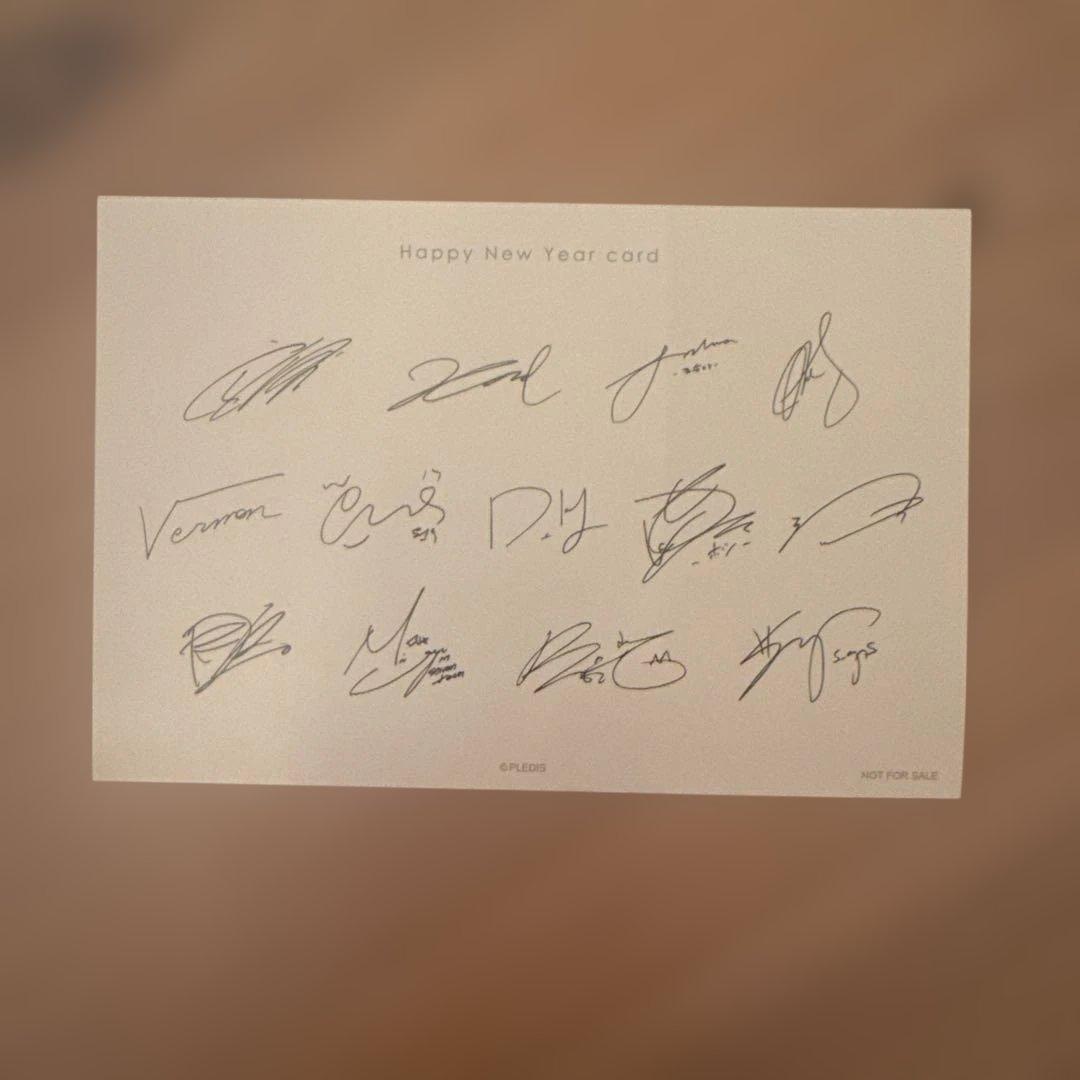 SEVENTEEN 年賀状 サイン入り - メルカリ