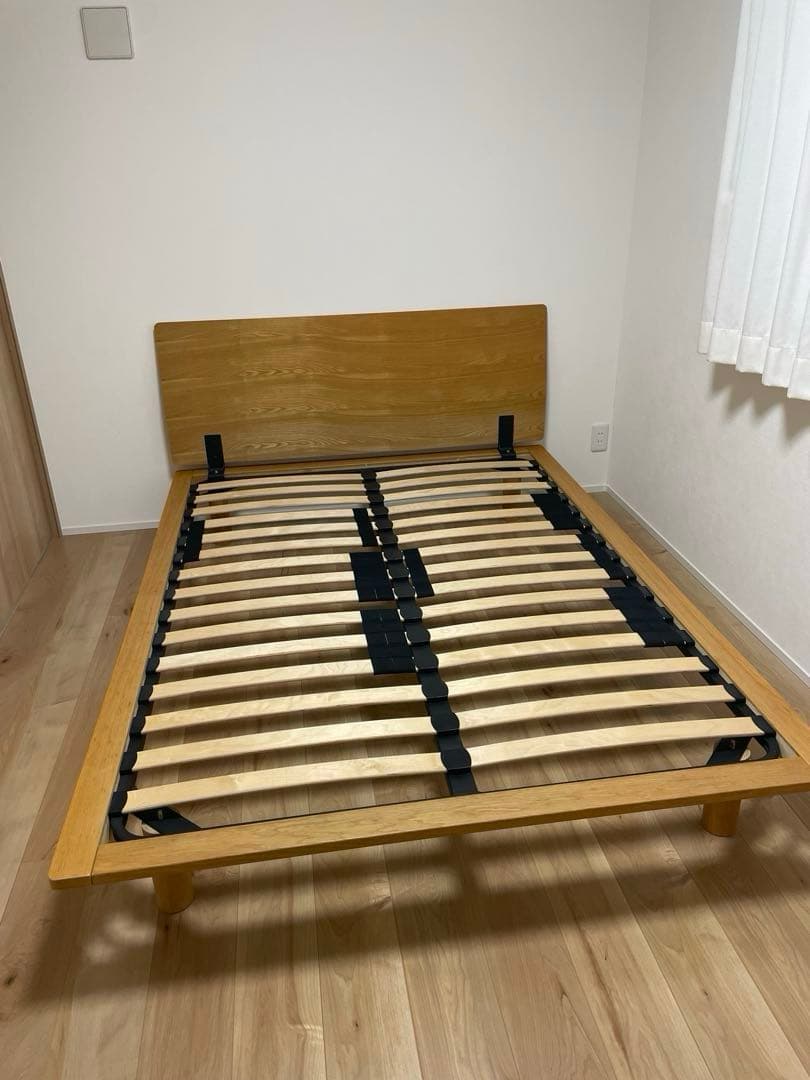 無印良品ベッドフレーム(オーク材) ダブル 木製ベッド・オーク材・ダブル | 無印良品