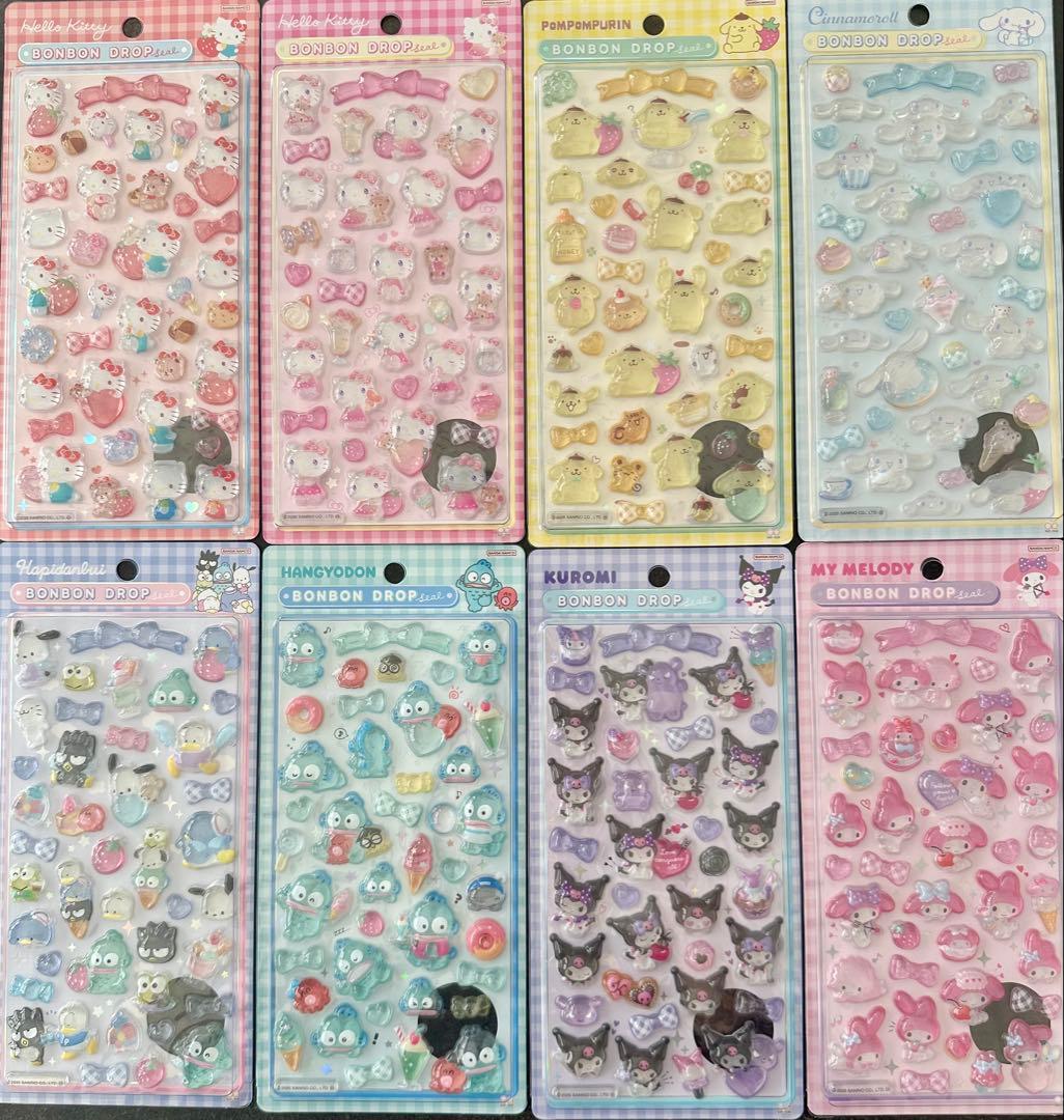 国内正規品】ボンボンドロップシール サンリオ 第2弾 全8種