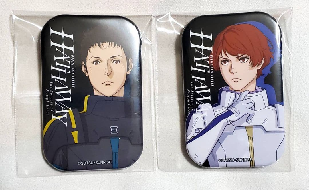 閃光のハサウェイ スクエア缶バッジ ハサウェイ・ノア レーン・エイム