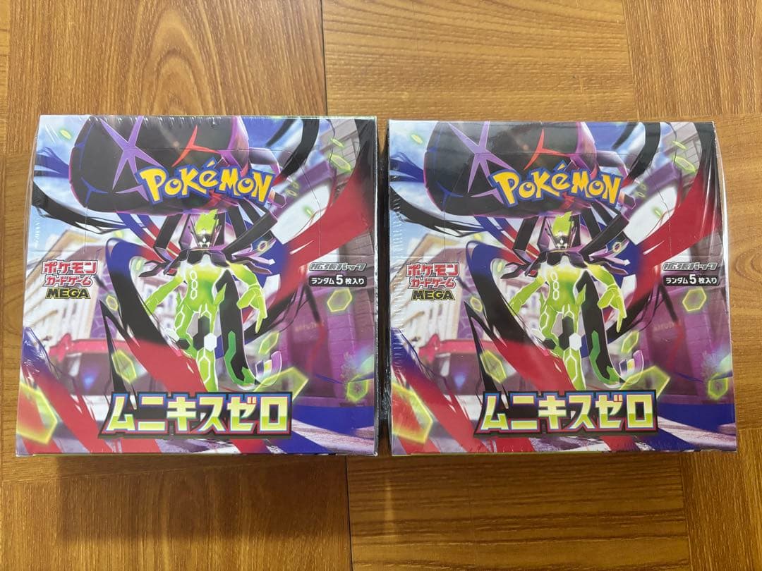 ポケモンカードゲーム MEGA ムニキスゼロ　シュリンク付き　2BOX ポケモンカードゲームMEGAムニキスゼロ新品シュリンク付き2BOX - メルカリ