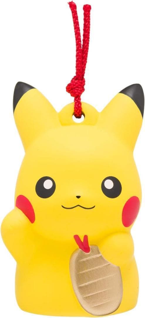 陶飾り鈴　ピカチュウ小判　ピカチュウ＆マリル ピチュー＆ピカチュウ＆ライチュウ ポケモンたちが伝統のやきものになって登場！ 原型は、にしだあつこ