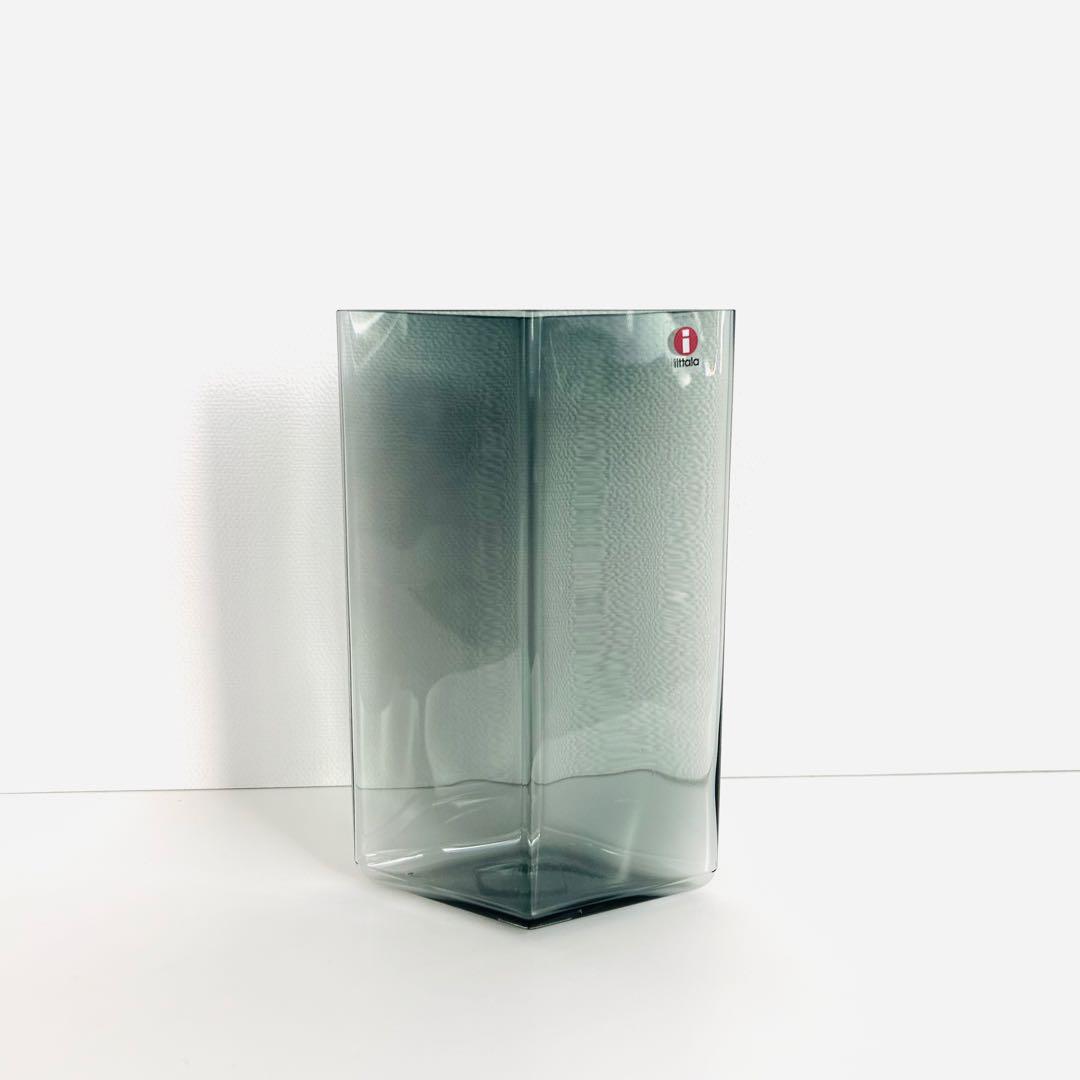 新品  イッタラ ルーツ グレー ベース 花瓶 ガラス アアルト イッタラ フラワーベース / アアルトベース 160 mm クリア L [ iittala