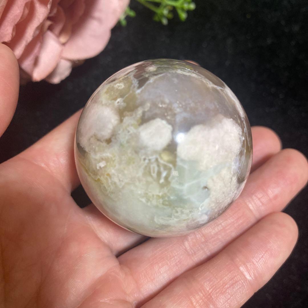 グリーン桜瑪瑙 スフィア 46.2mm