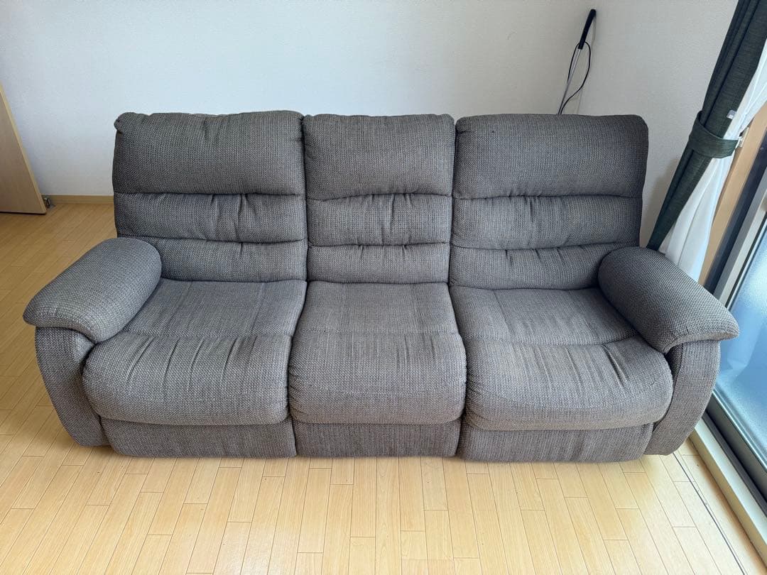 電動リクライニング機能付き3人掛けソファ ニトリ（NITORI） ソファー ソファ 3人掛け テーブル付き電動