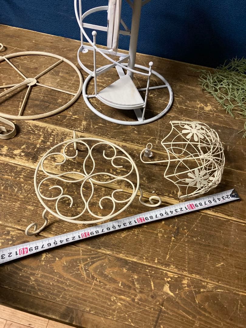 ガーデニング雑貨アンティーク シャビー フラワースタンド アイアン