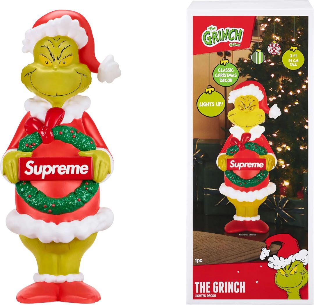 クリスマス Supreme 3-Foot Grinch Supreme 3 Foot Grinch LED Lighted Brand New Sealed Same Day FedEx
