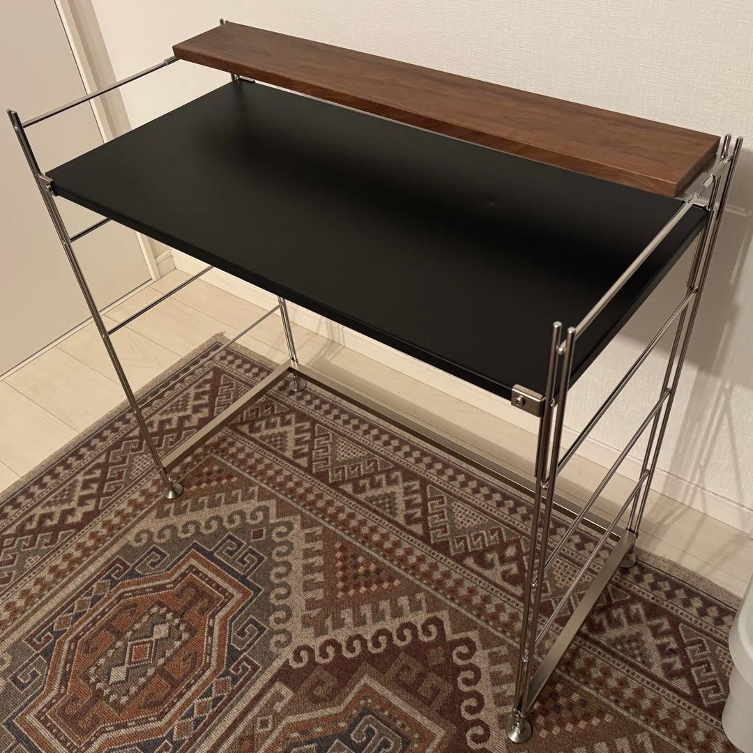 s*b様 無印良品ステンレスユニットシェルフ84cm☆ダークグレー