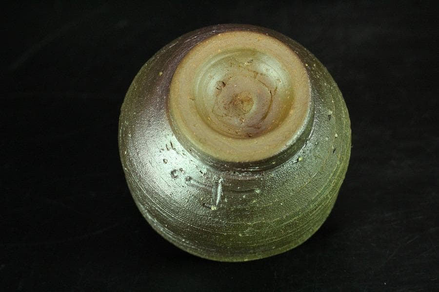 備前 稲荷作 造 ぐい呑 酒器 共箱 保証 未使用(K-A414)