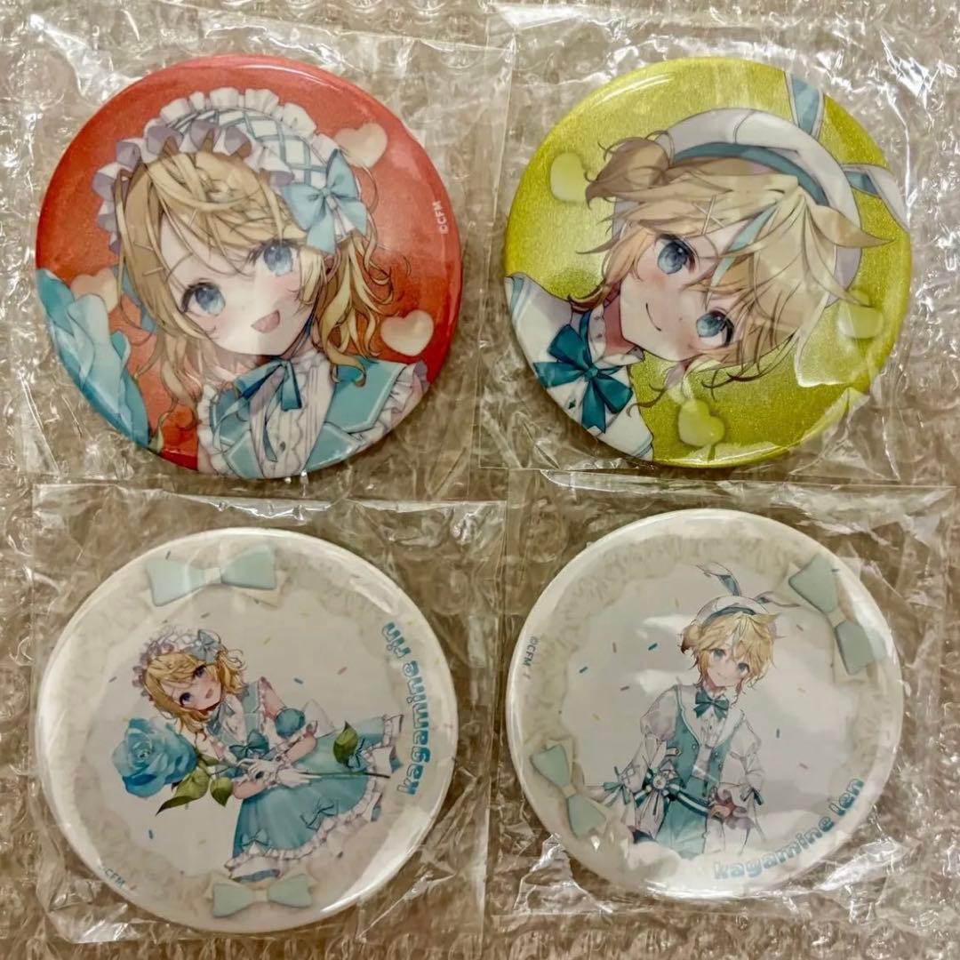 楽天コレクション 鏡音レン リン 缶バッジ/初音ミク16th楽コレ グリッター 予約商品】【再販】グリッター缶バッジ イベントイラストコレクション