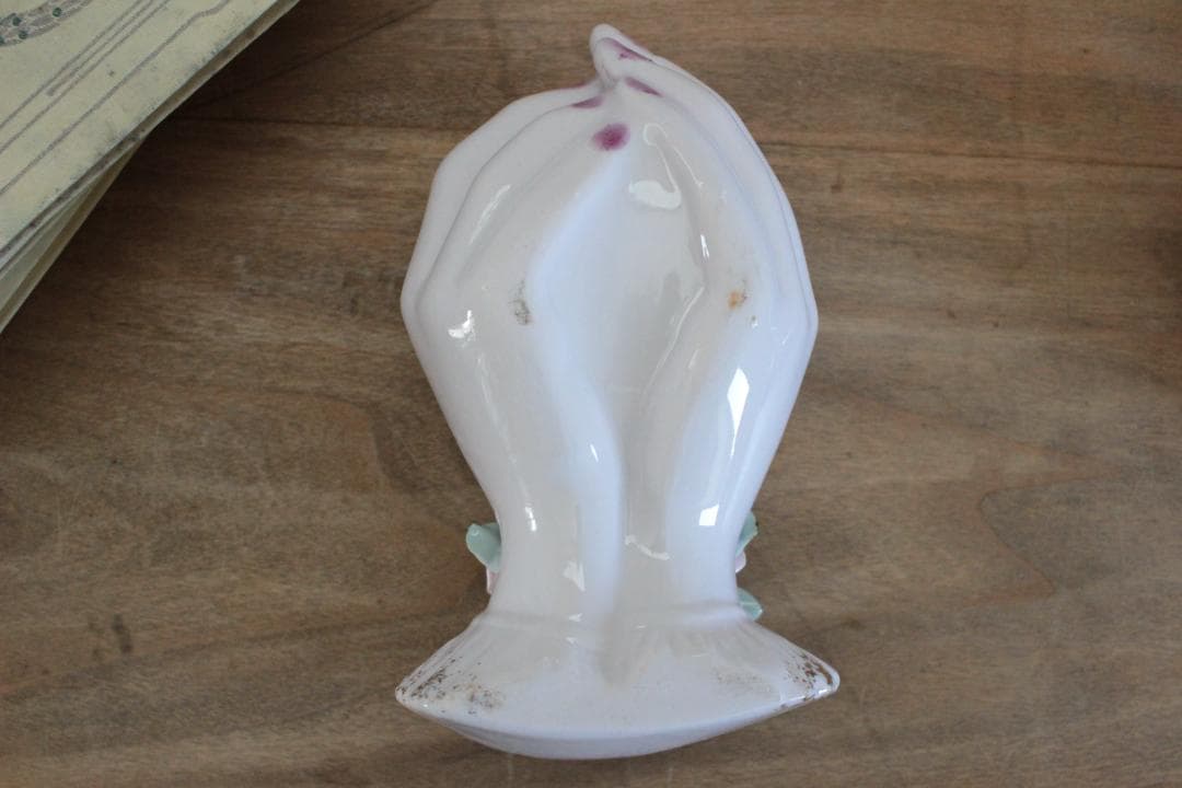 D】バラ・レフトンのハンドモチーフ/Lefton Porcelain