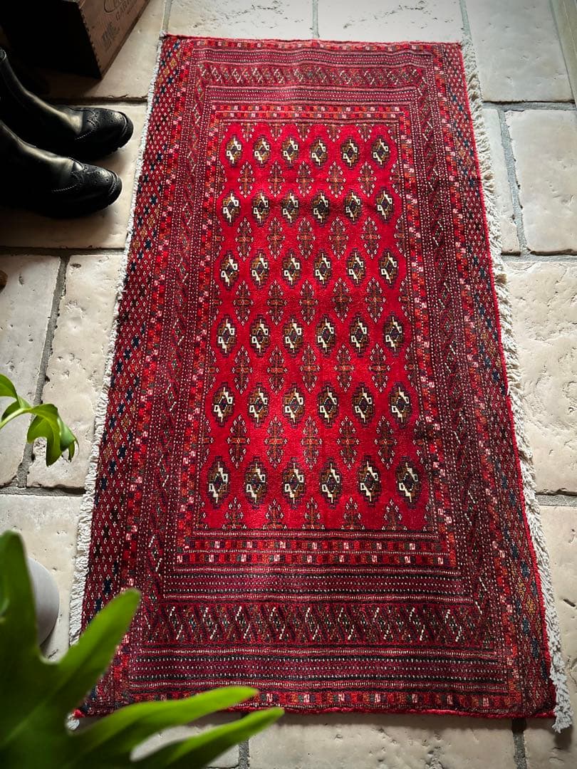 トライバルラグヴィンテージラグアンティークトルクメンプリミティブアート